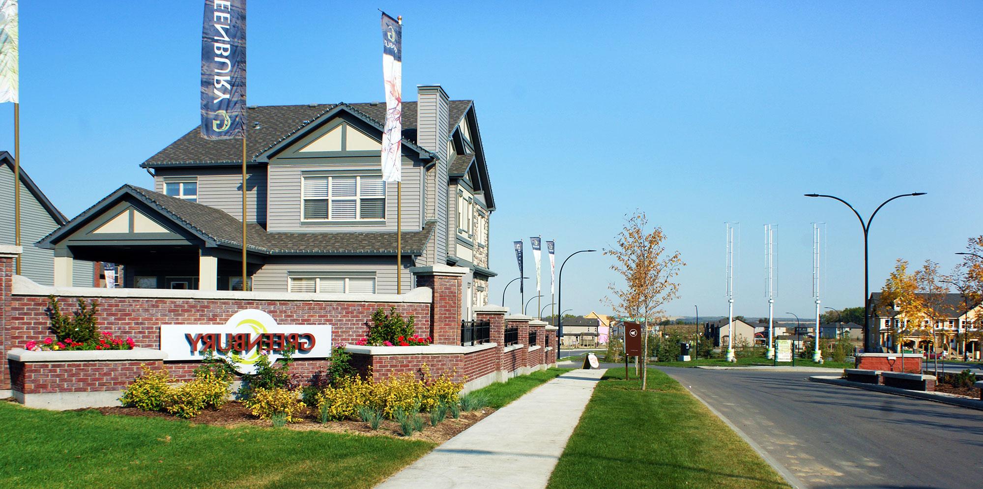 Entrance to Greenbury town, designed by IBI Group